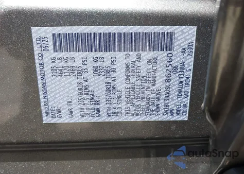 2025 Nissan Rogue Sv Fwd z USA, uszkodzony, nr VIN 5N1BT3BA0SC862560